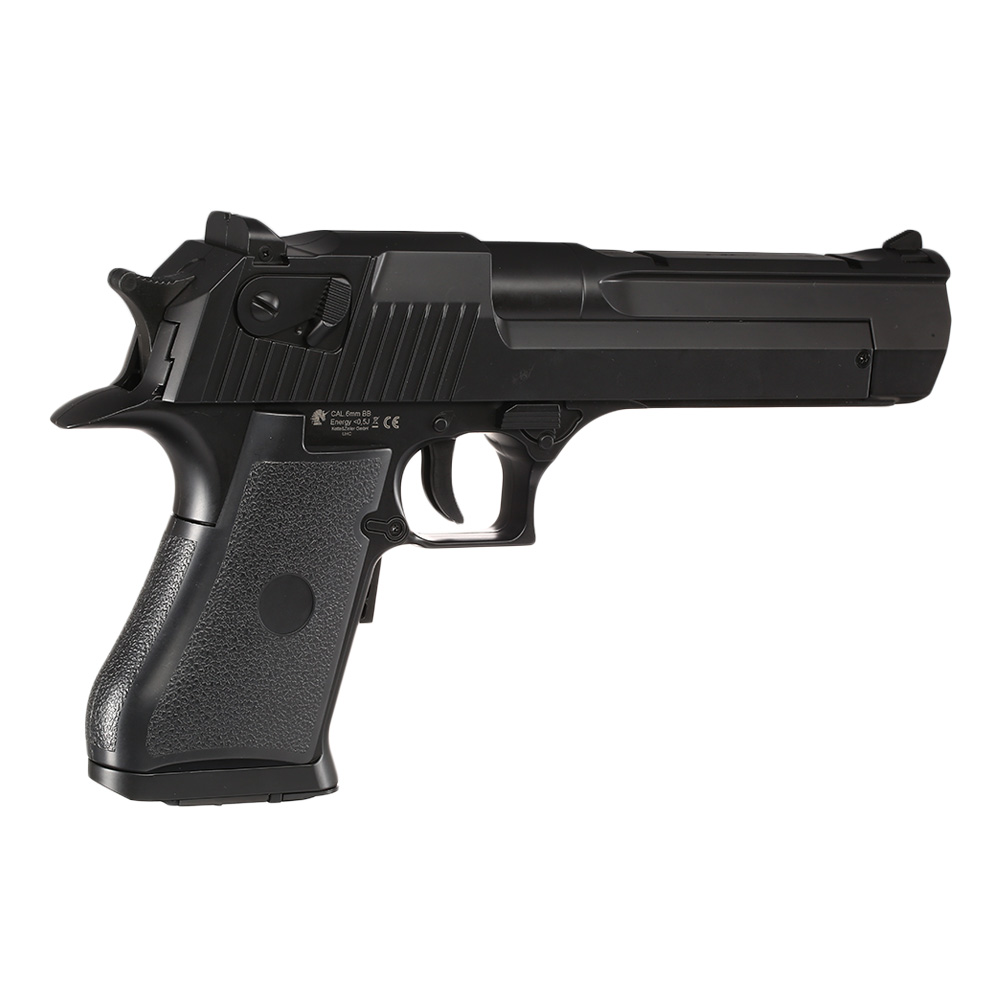 UHC Israel Eagle .50AE elektr. Blowback Airsoft EBB 6mm BB schwarz Bild 4
