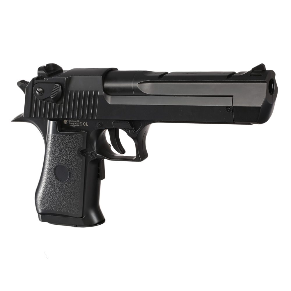 UHC Israel Eagle .50AE elektr. Blowback Airsoft EBB 6mm BB schwarz Bild 7