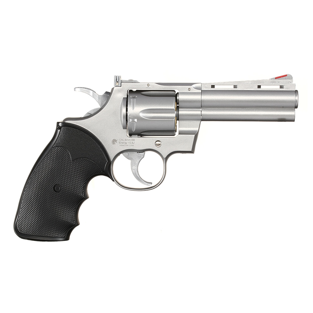 UHC .357 4 Zoll Softair Revolver 6mm BB silber Bild 2