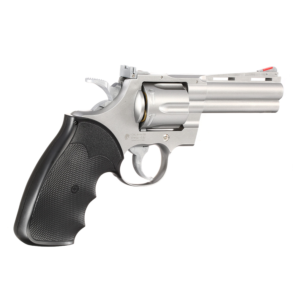 UHC .357 4 Zoll Softair Revolver 6mm BB silber Bild 3
