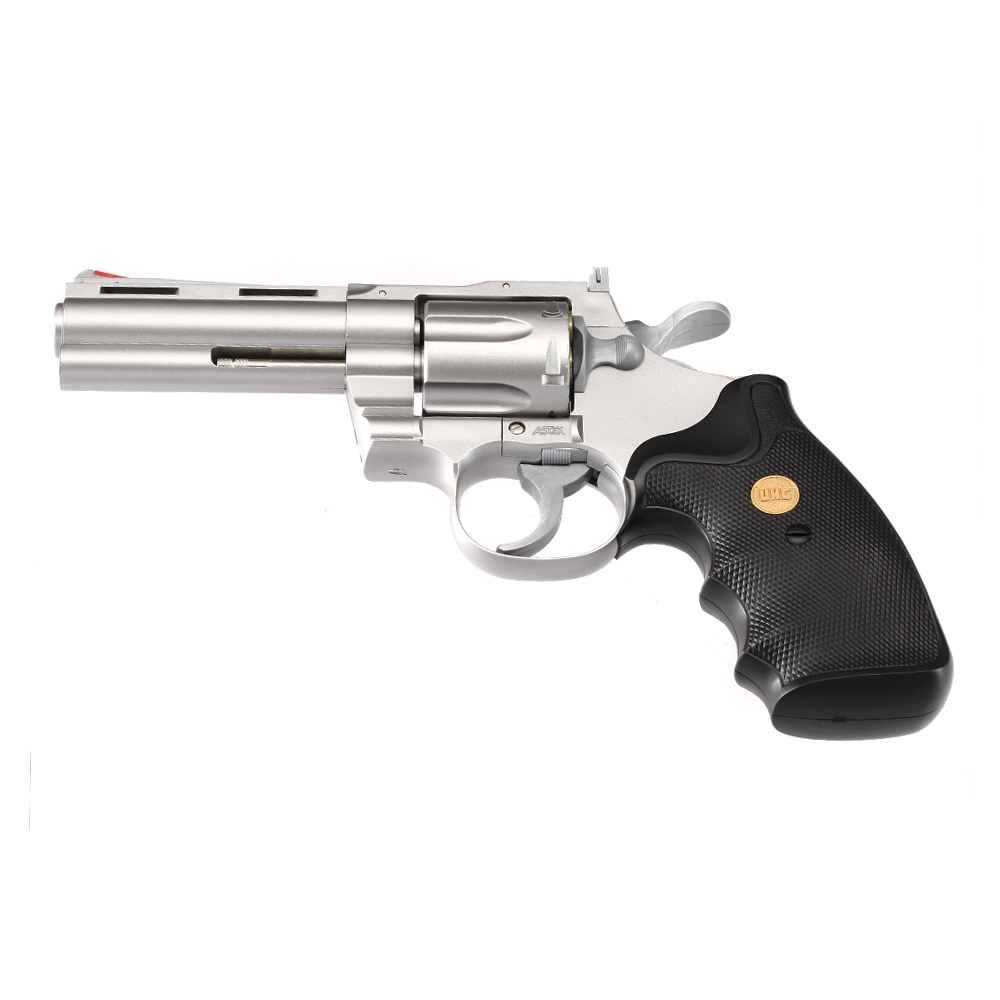 UHC .357 4 Zoll Softair Revolver 6mm BB silber Bild 6