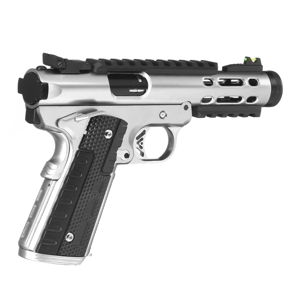 Wei-ETech Galaxy 1911 Vollmetall GBB 6mm BB Satin-Chrome Bild 4