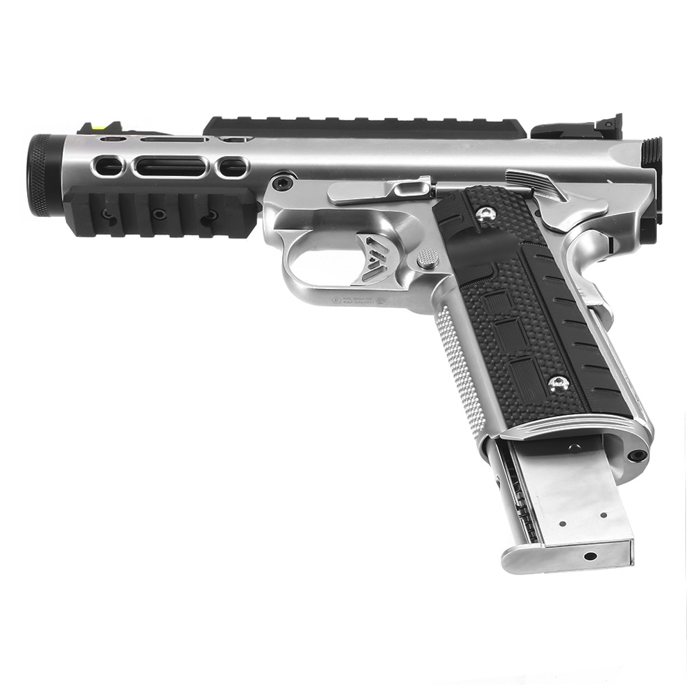 Wei-ETech Galaxy 1911 Vollmetall GBB 6mm BB Satin-Chrome Bild 5