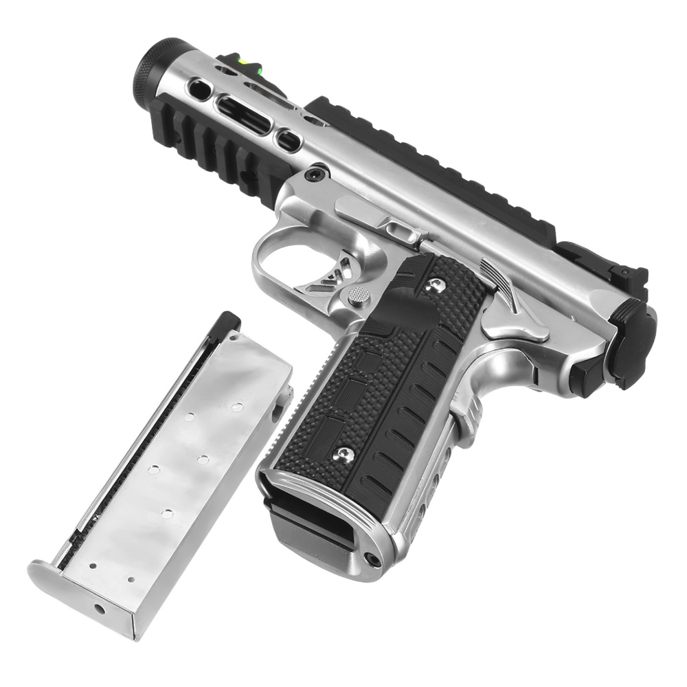 Wei-ETech Galaxy 1911 Vollmetall GBB 6mm BB Satin-Chrome Bild 6