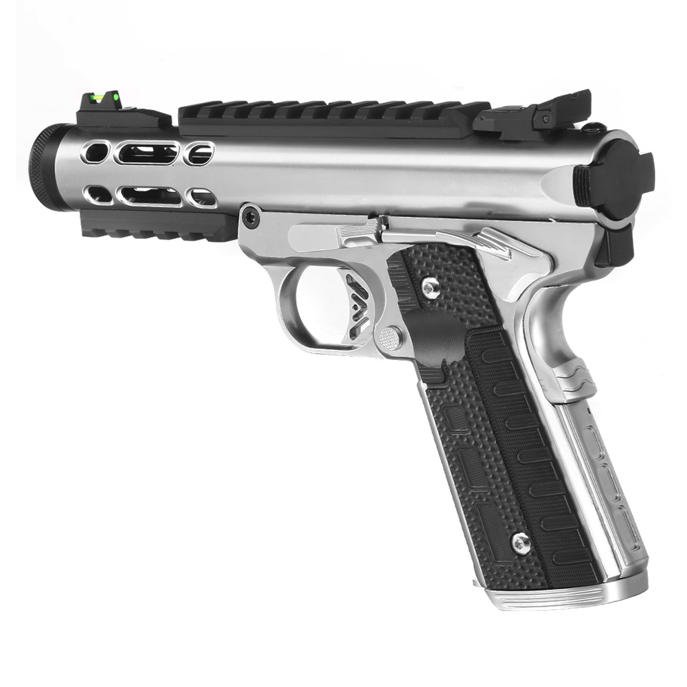 Wei-ETech Galaxy 1911 Vollmetall GBB 6mm BB Satin-Chrome Bild 8