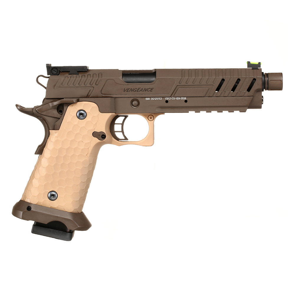 Vorsk Airsoft Hi-Capa 5.1 Vengeance Vollmetall GBB 6mm BB Tan / Bronze Bild 3