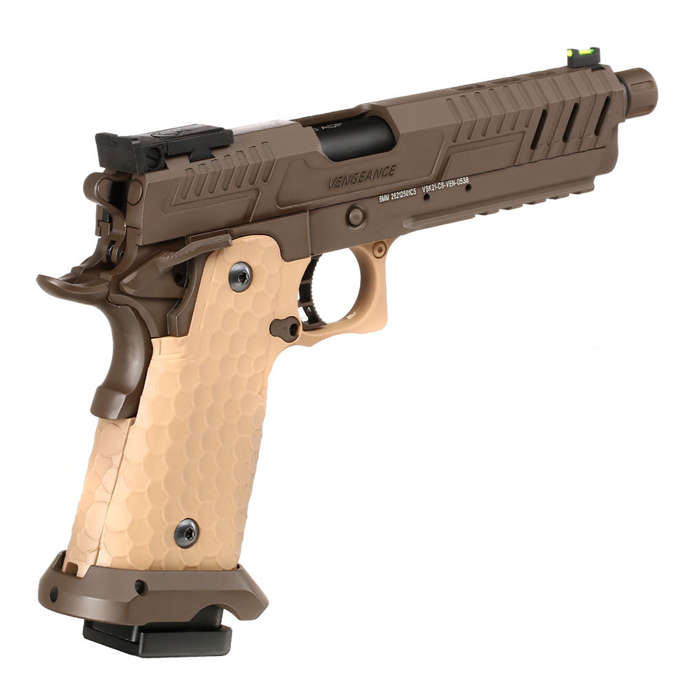 Vorsk Airsoft Hi-Capa 5.1 Vengeance Vollmetall GBB 6mm BB Tan / Bronze Bild 4