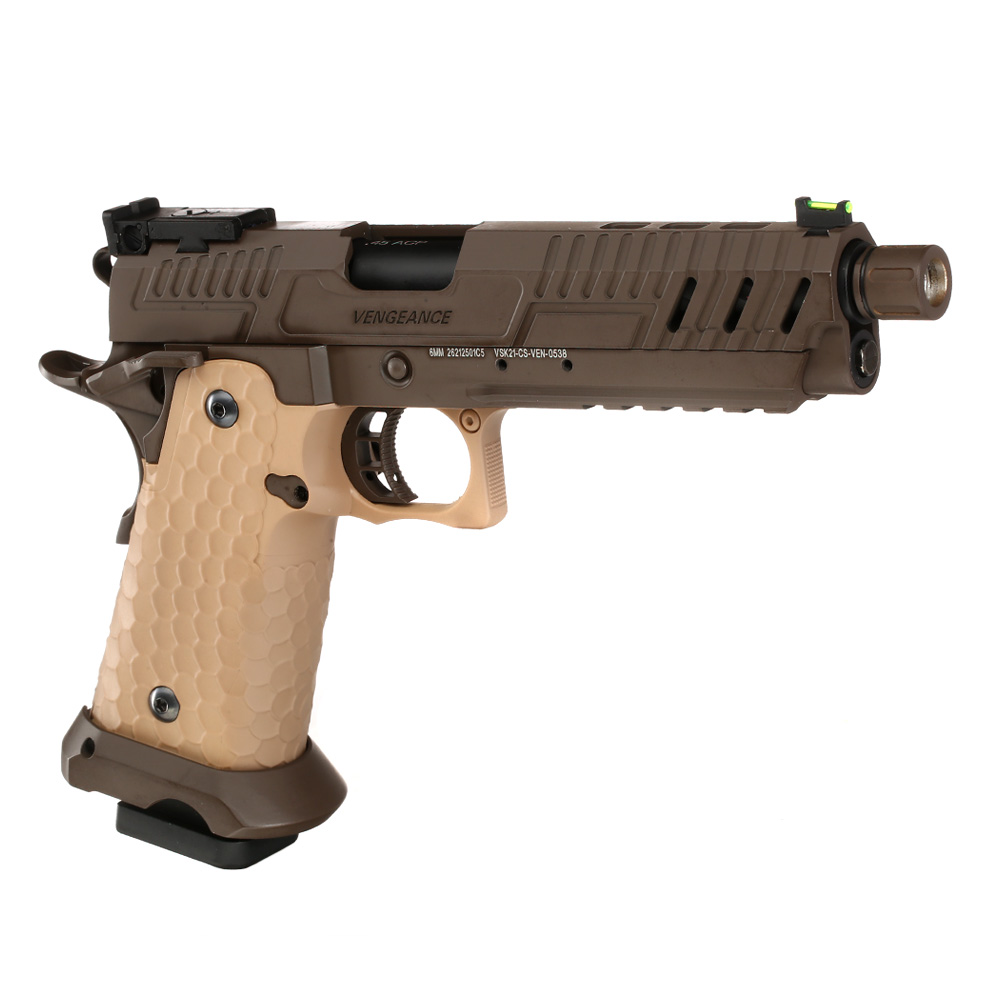 Vorsk Airsoft Hi-Capa 5.1 Vengeance Vollmetall GBB 6mm BB Tan / Bronze Bild 7