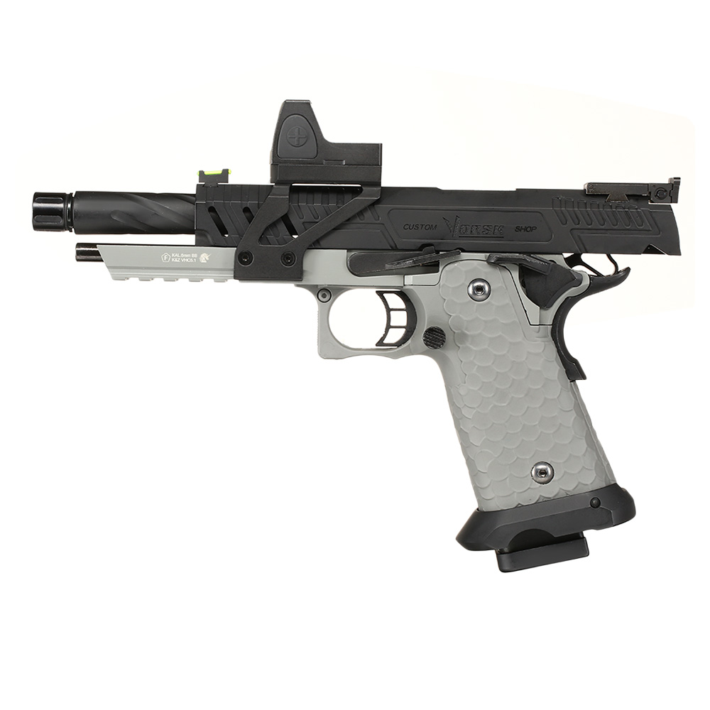 Vorsk Airsoft Hi-Capa 5.1 Vengeance mit HD5141 LPZ Vollmetall GBB 6mm BB grau / schwarz Bild 1