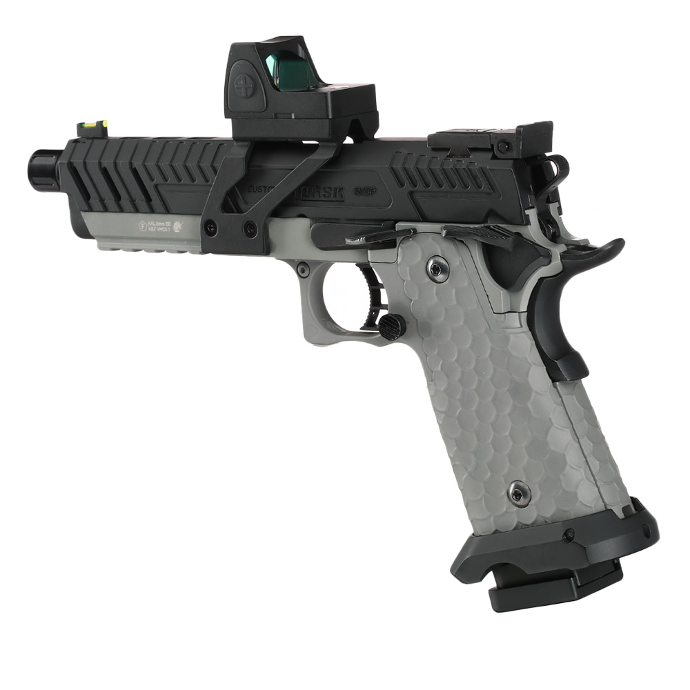 Vorsk Airsoft Hi-Capa 5.1 Vengeance mit HD5141 LPZ Vollmetall GBB 6mm BB grau / schwarz Bild 1