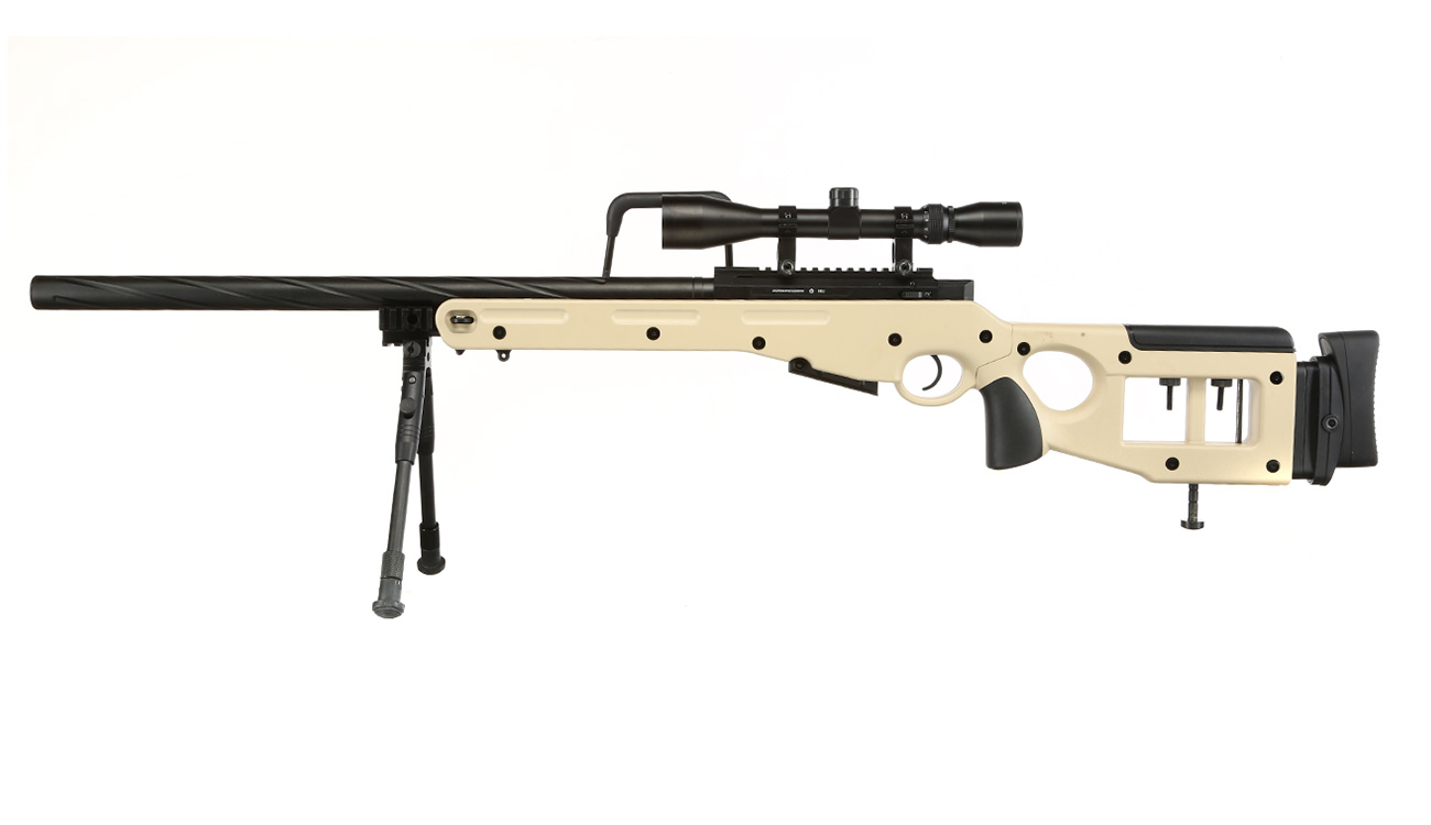 Well MB4420D SV-98 Snipergewehr inkl. Zweibein / Zielfernrohr Springer 6mm BB tan Bild 1