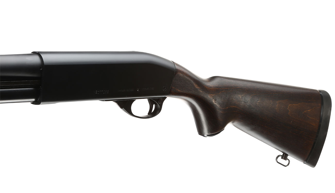 Maruzen M870 Extension Custom Pump Action Gas Shotgun mit Hlsenauswurf 6mm BB Echtholz Bild 7