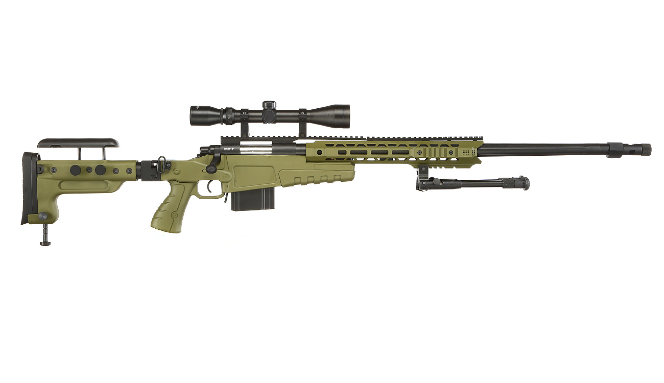 Well MB4419-3D Mk13 Mod 7 Snipergewehr inkl. Zweibein / Zielfernrohr Springer 6mm BB oliv Bild 1
