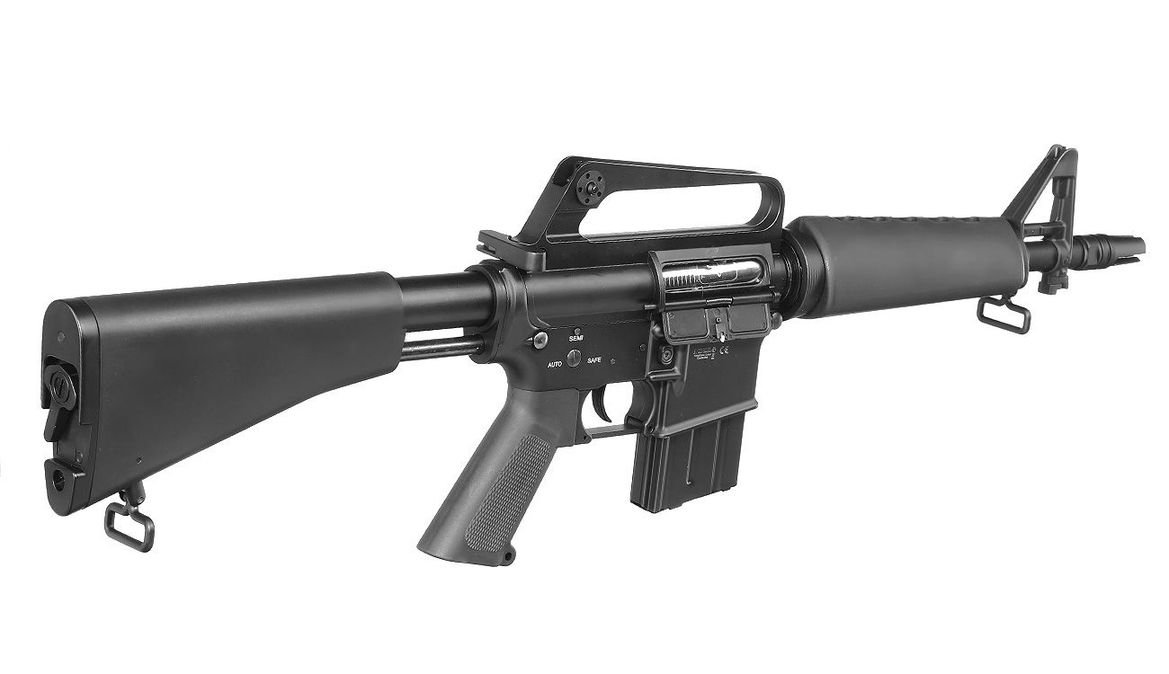Double Bell CAR-15 Carbine Professional Line Vollmetall S-AEG 6mm BB schwarz Bild 3
