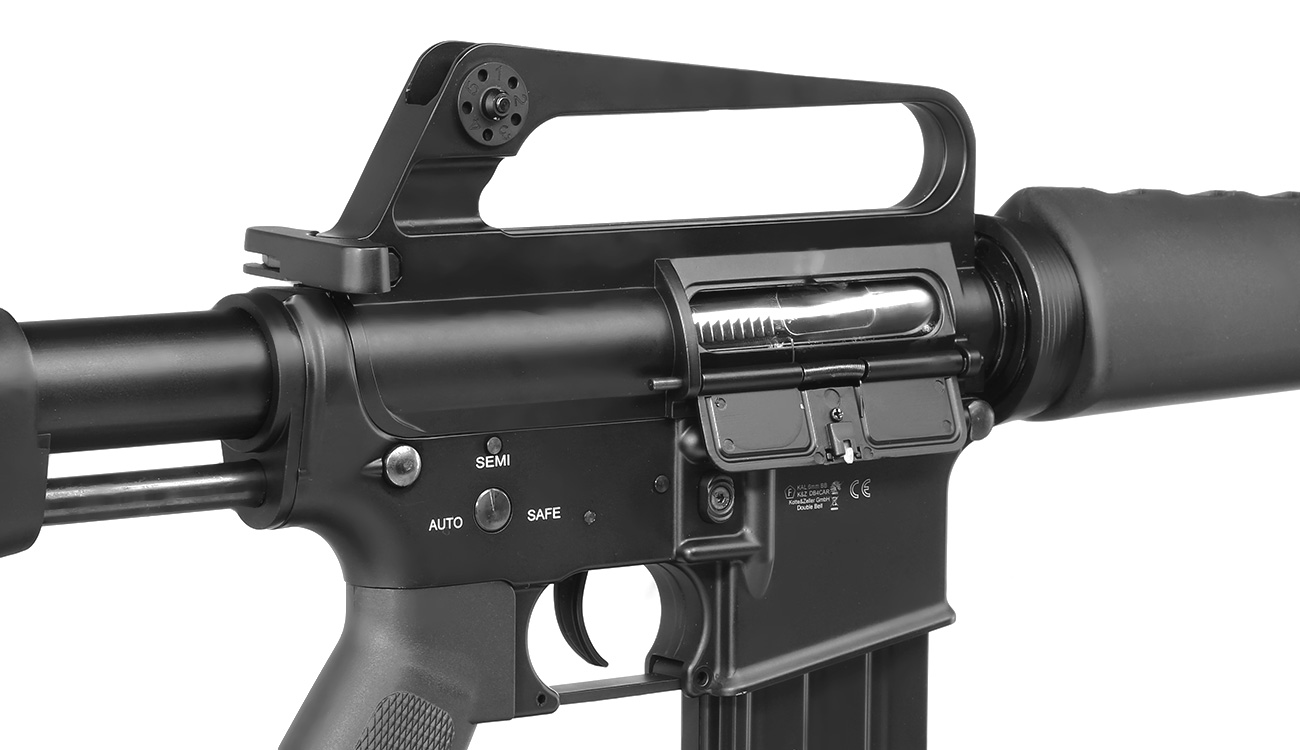 Double Bell CAR-15 Carbine Professional Line Vollmetall S-AEG 6mm BB schwarz Bild 1