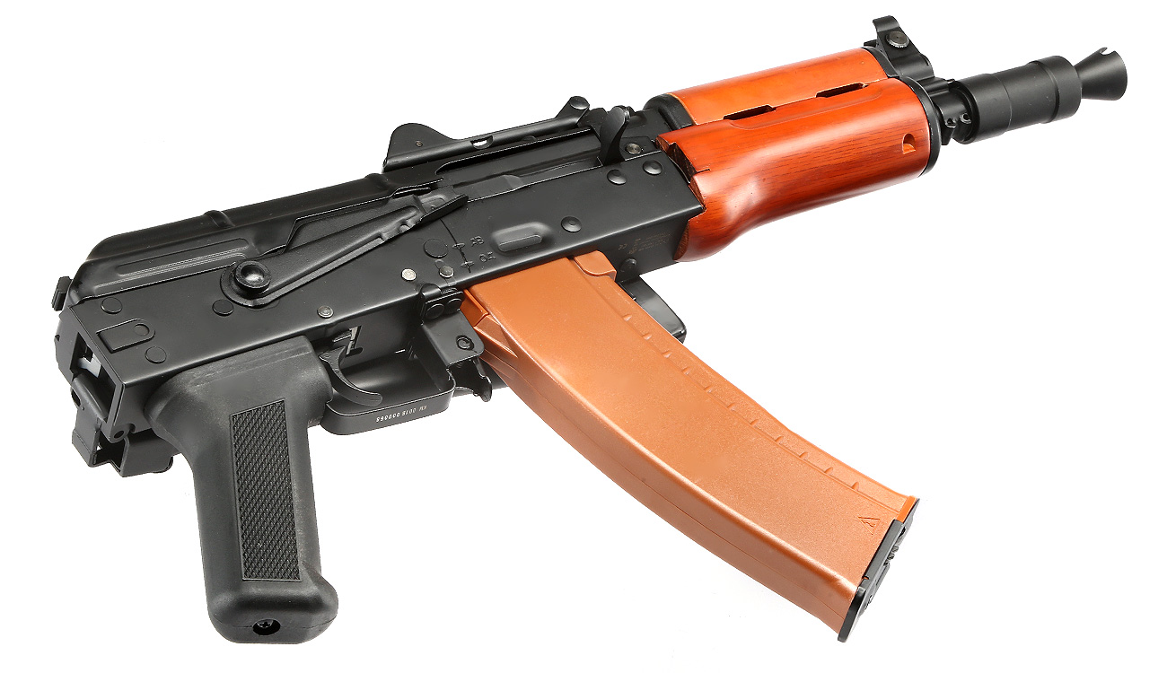 Versandrcklufer Double Bell AKS-74UN Professional Line Vollmetall S-AEG 6mm BB schwarz - Echtholz Bild 4