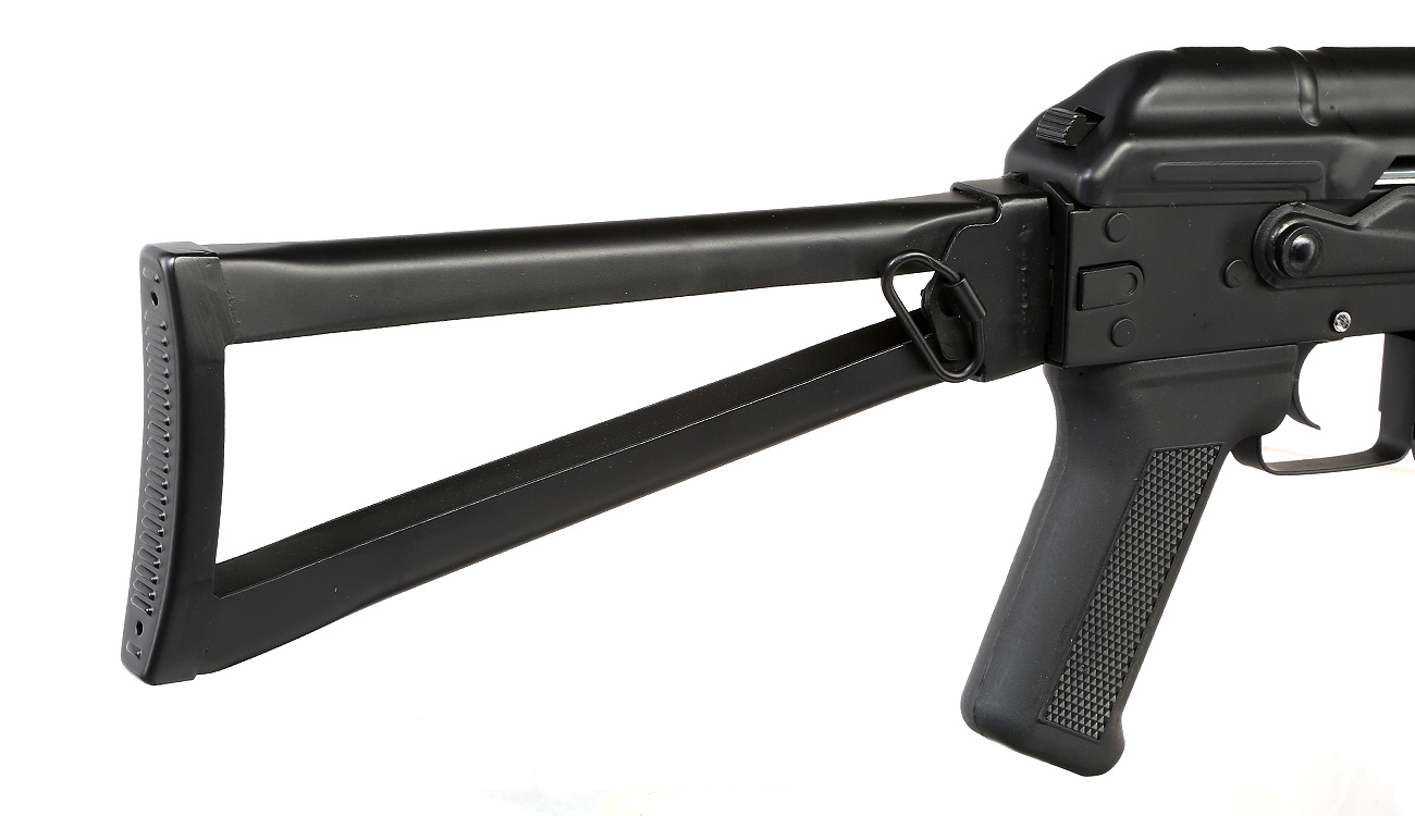 Double Bell AKS-74UN Professional Line Vollmetall S-AEG 6mm BB schwarz - Holzoptik Bild 9