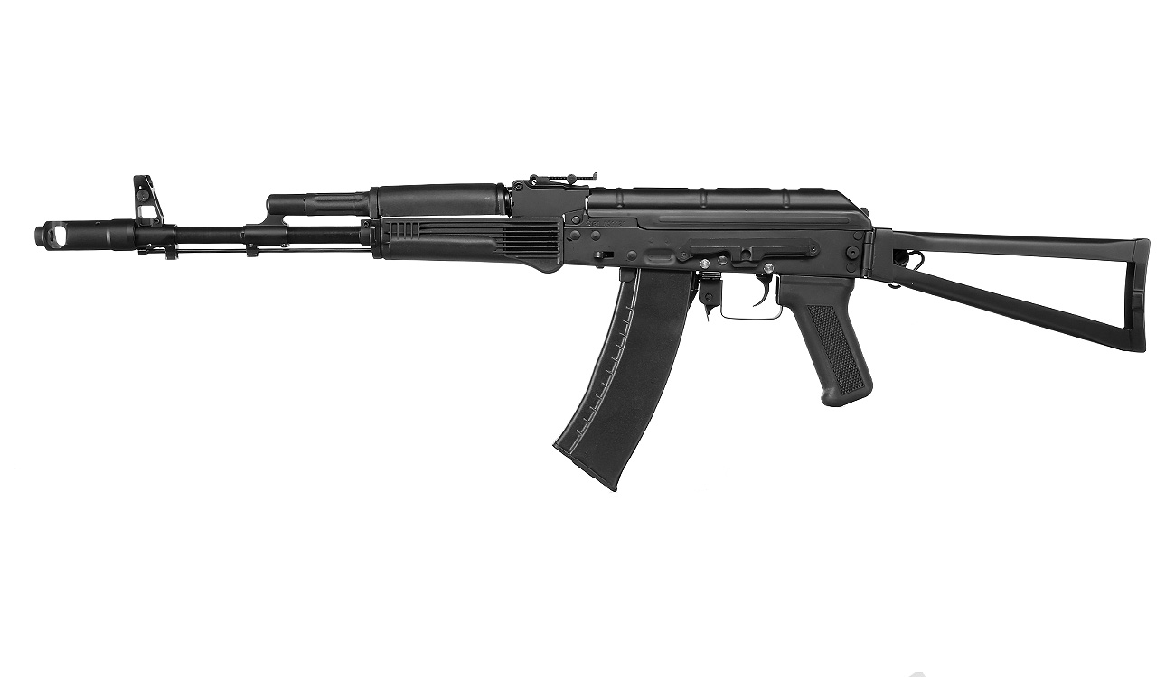 Double Bell AKS-74N Professional Line Vollmetall S-AEG 6mm BB schwarz Bild 1