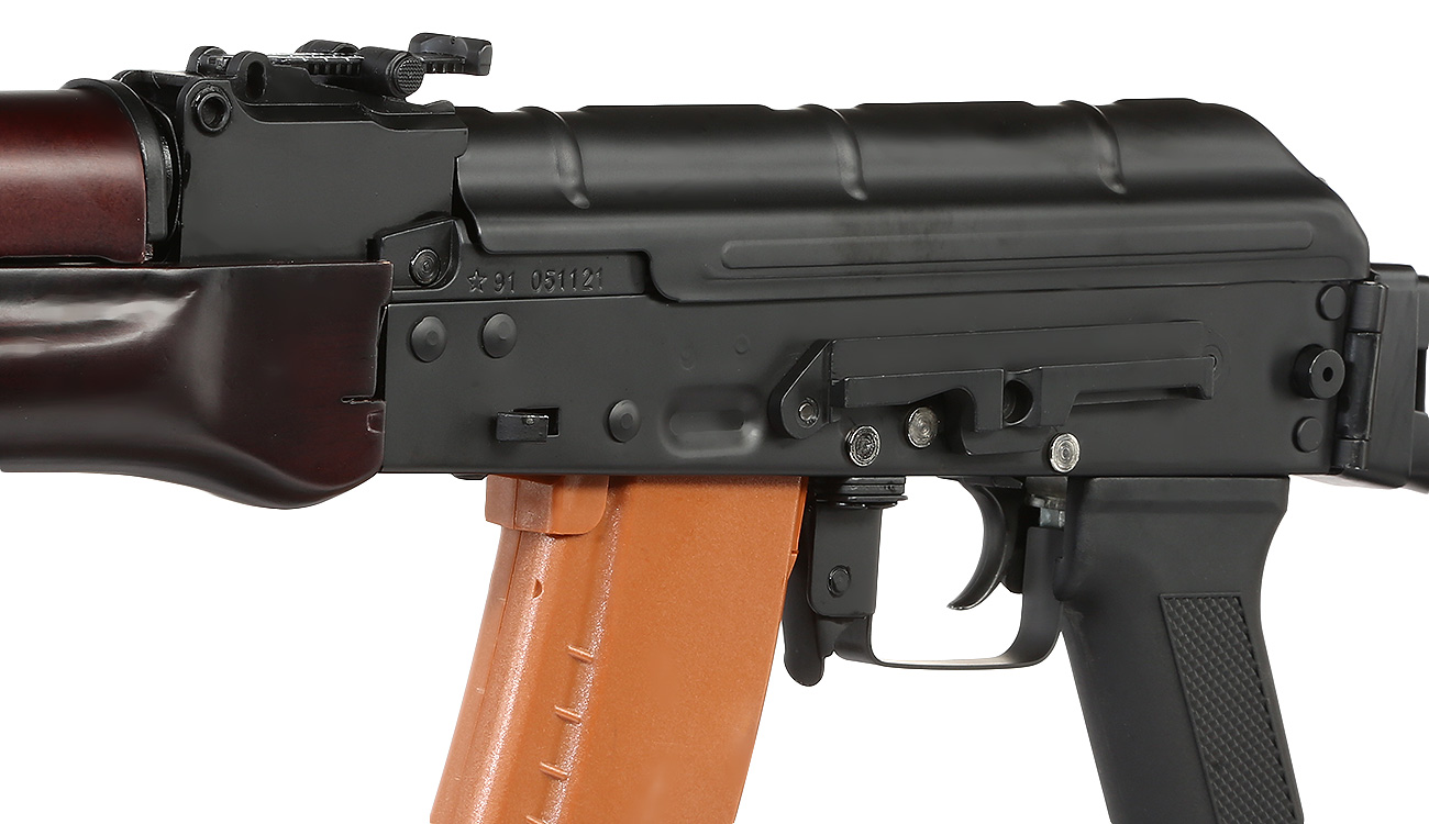 Double Bell AKS-74N Professional Line Vollmetall S-AEG 6mm BB schwarz - Echtholz Bild 7