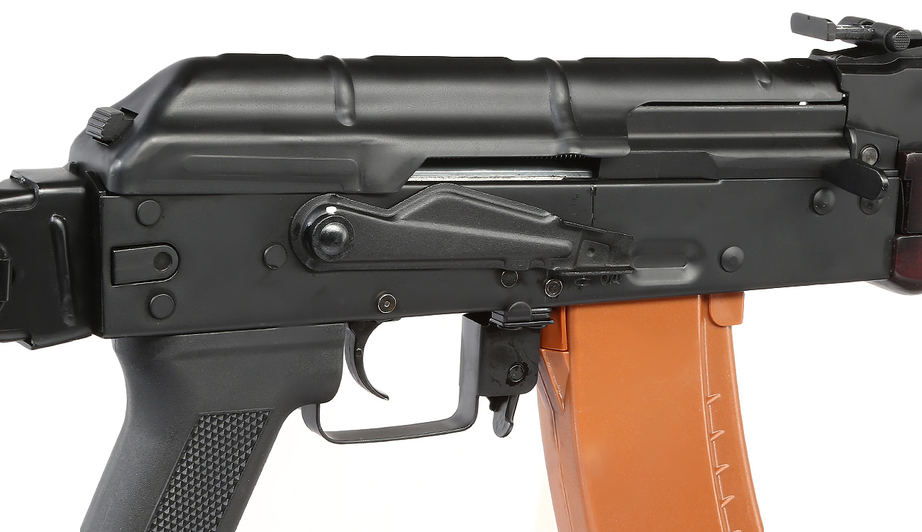Double Bell AKS-74N Professional Line Vollmetall S-AEG 6mm BB schwarz - Echtholz Bild 8