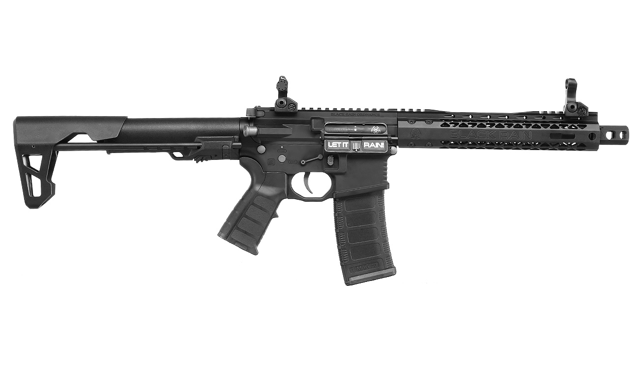 King Arms Black Rain Ordnance Spec 15 CQB Vollmetall S-AEG 6mm BB schwarz Bild 1