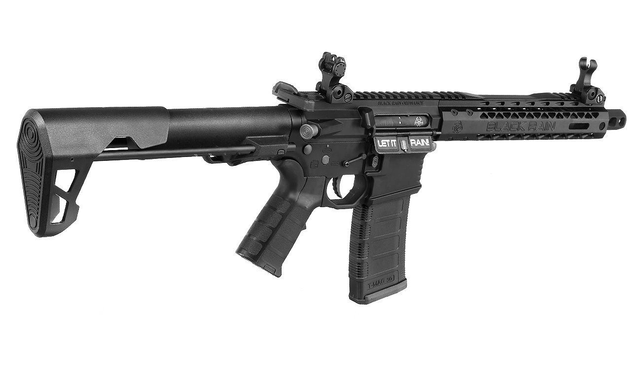 King Arms Black Rain Ordnance Spec 15 CQB Vollmetall S-AEG 6mm BB schwarz Bild 1