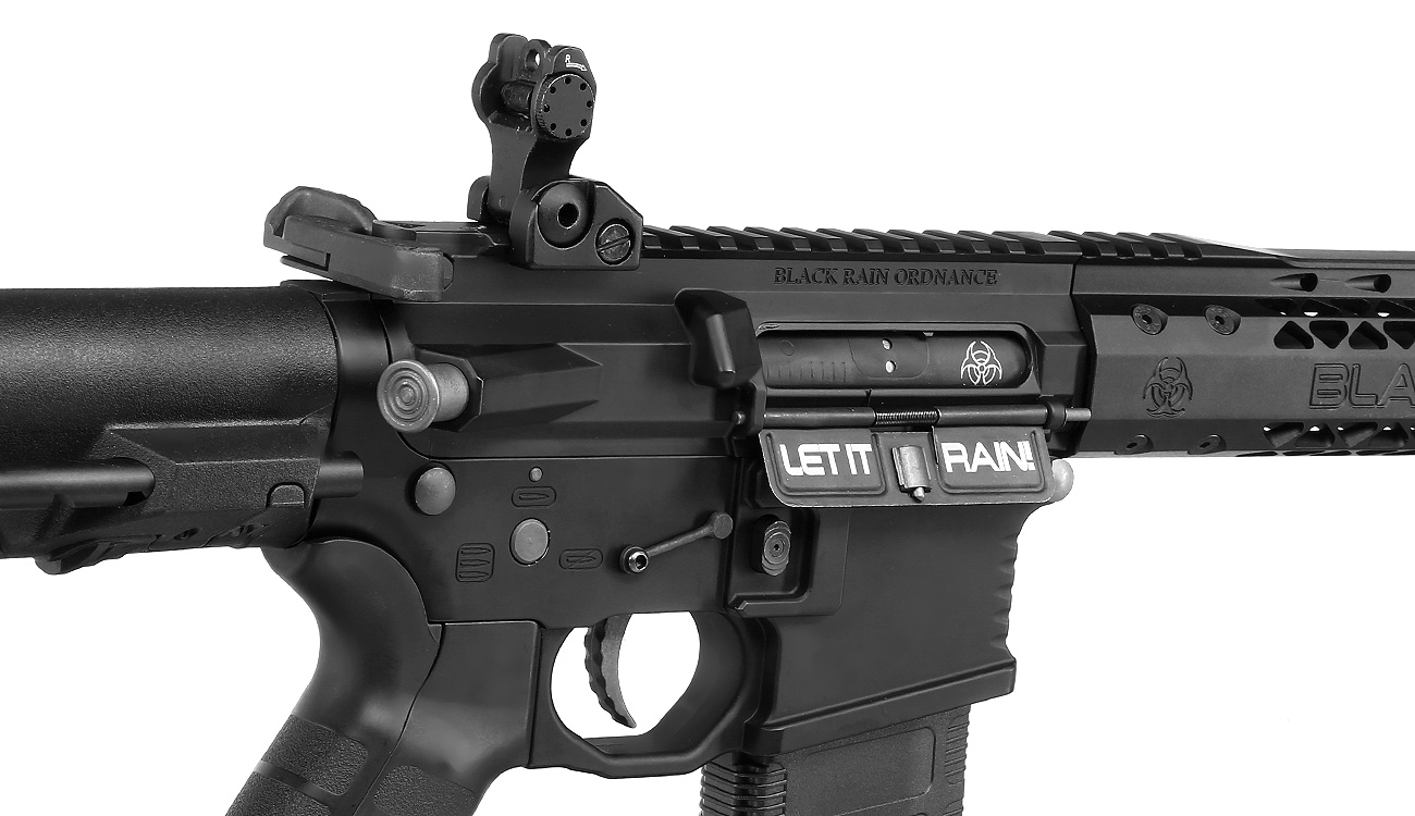 King Arms Black Rain Ordnance Spec 15 CQB Vollmetall S-AEG 6mm BB schwarz Bild 1