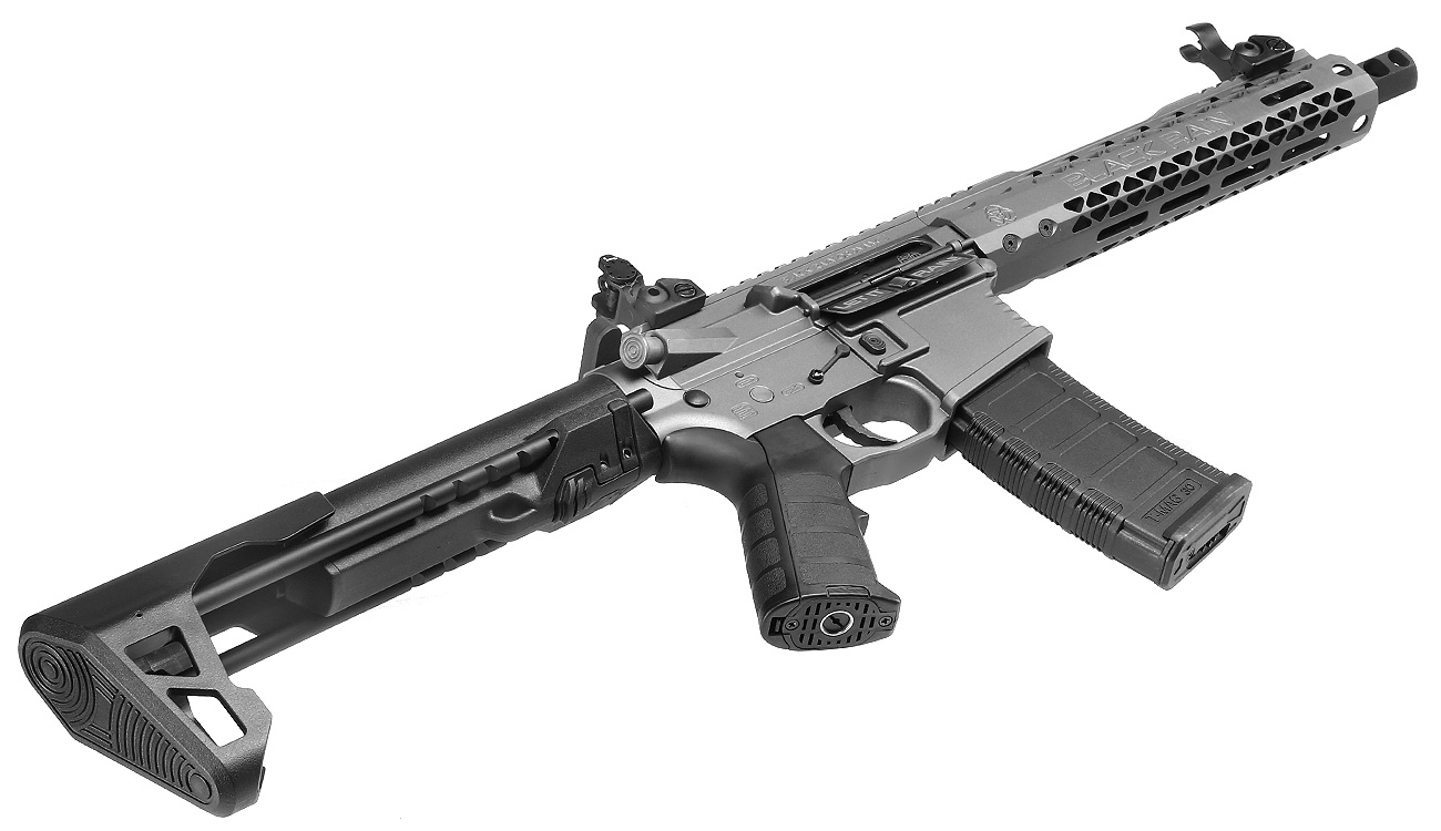 King Arms Black Rain Ordnance Spec 15 CQB Vollmetall S-AEG 6mm BB Urban Grey Bild 5