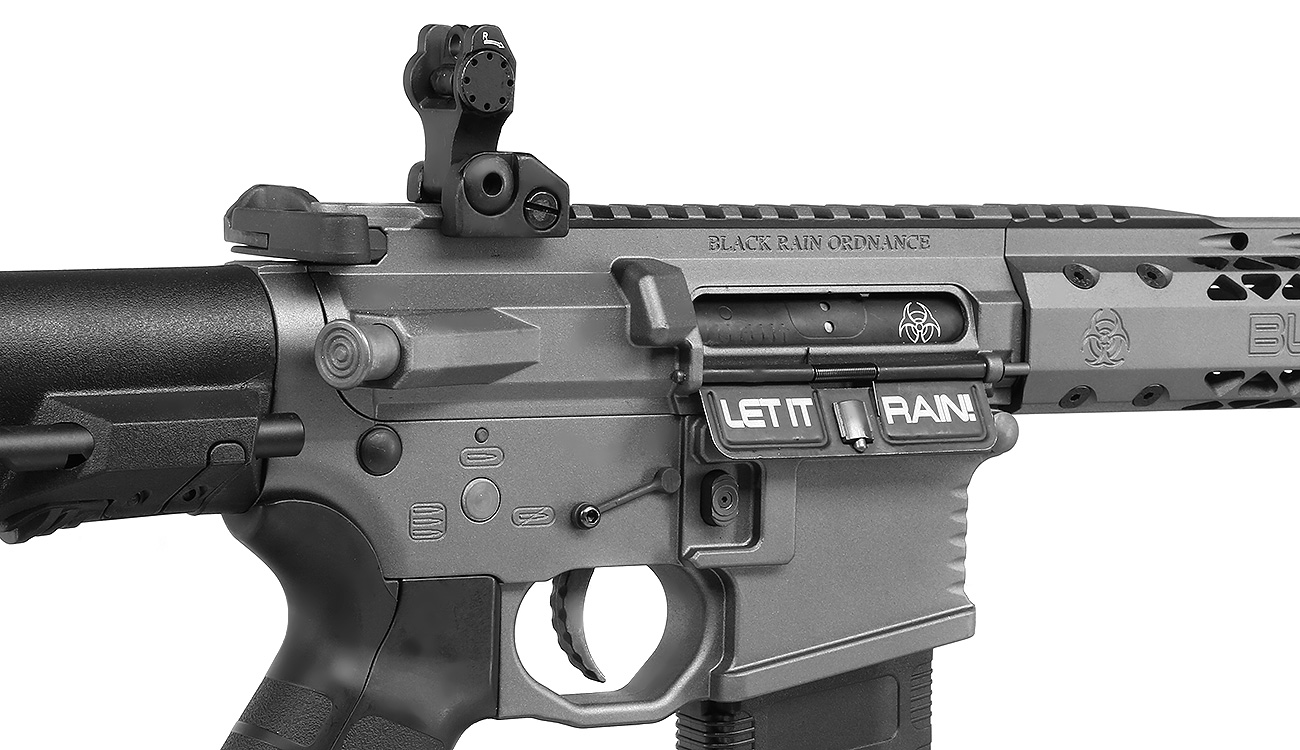 King Arms Black Rain Ordnance Spec 15 CQB Vollmetall S-AEG 6mm BB Urban Grey Bild 8