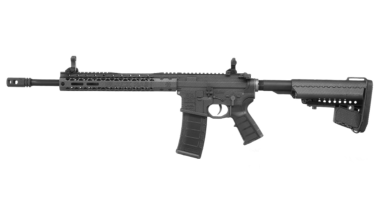 King Arms Black Rain Ordnance Spec 15 Carbine Vollmetall S-AEG 6mm BB Carbon-Design Bild 1