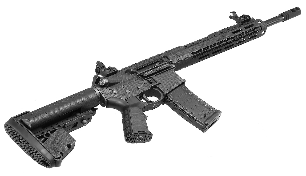 King Arms Black Rain Ordnance Spec 15 Carbine Vollmetall S-AEG 6mm BB Carbon-Design Bild 4