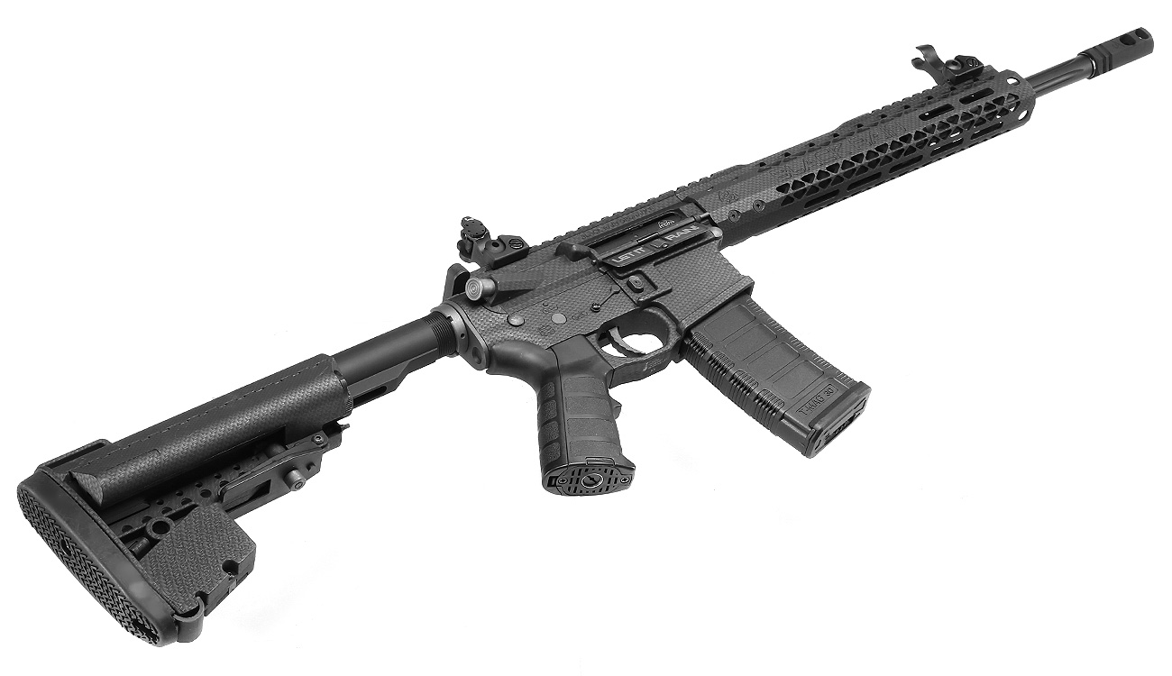 King Arms Black Rain Ordnance Spec 15 Carbine Vollmetall S-AEG 6mm BB Carbon-Design Bild 5