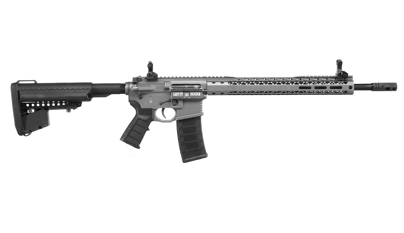 King Arms Black Rain Ordnance Spec 15 Rifle Vollmetall S-AEG 6mm BB Urban Grey Bild 2