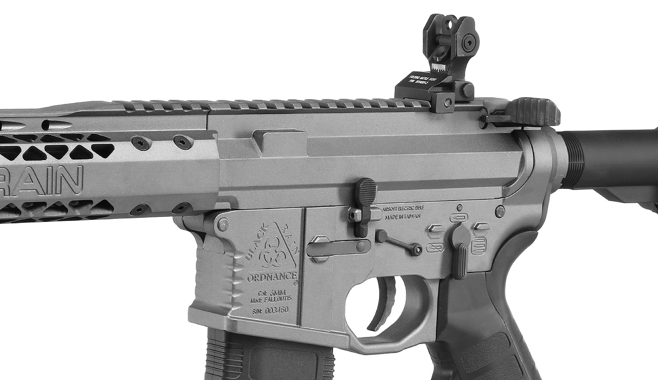 King Arms Black Rain Ordnance Spec 15 Rifle Vollmetall S-AEG 6mm BB Urban Grey Bild 7