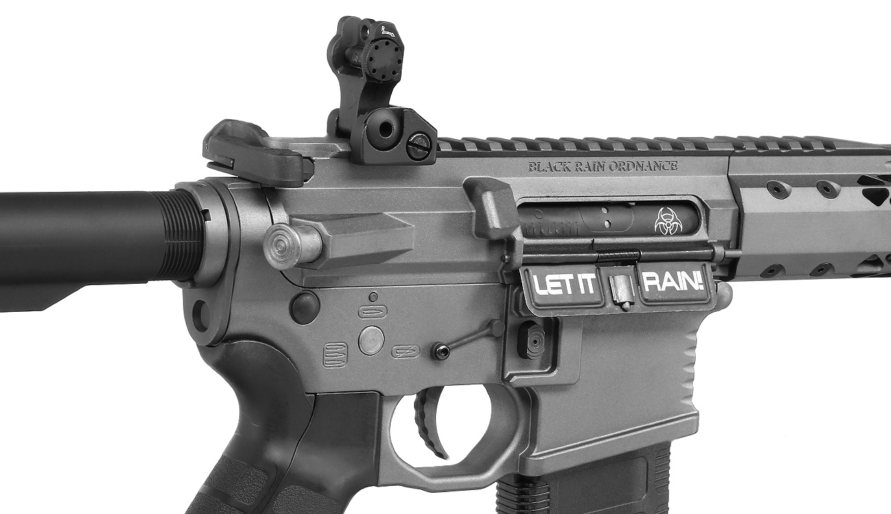 King Arms Black Rain Ordnance Spec 15 Rifle Vollmetall S-AEG 6mm BB Urban Grey Bild 8