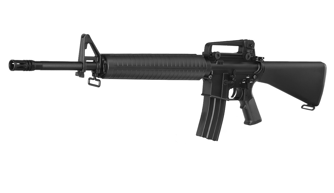 E&C M16A3 Rifle Vollmetall QD-1.5 Gearbox S-AEG 6mm BB schwarz