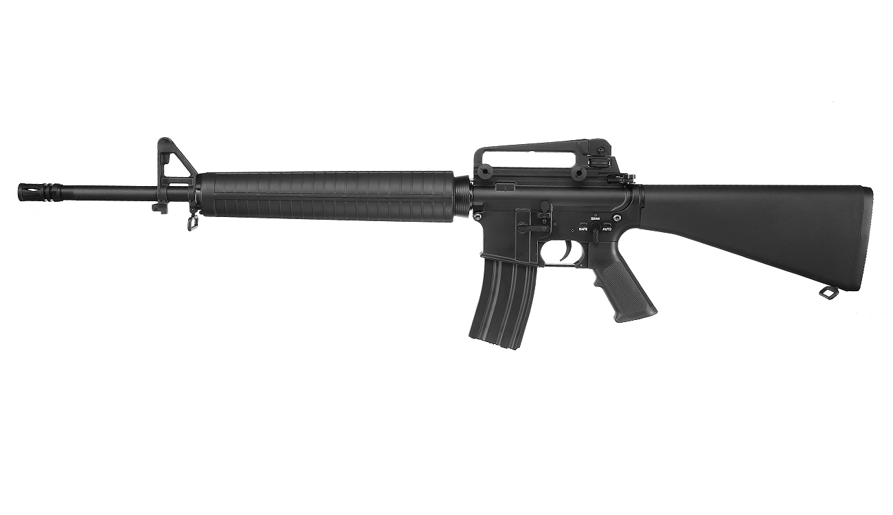 E&C M16A3 Rifle Vollmetall QD-1.5 Gearbox S-AEG 6mm BB schwarz Bild 1