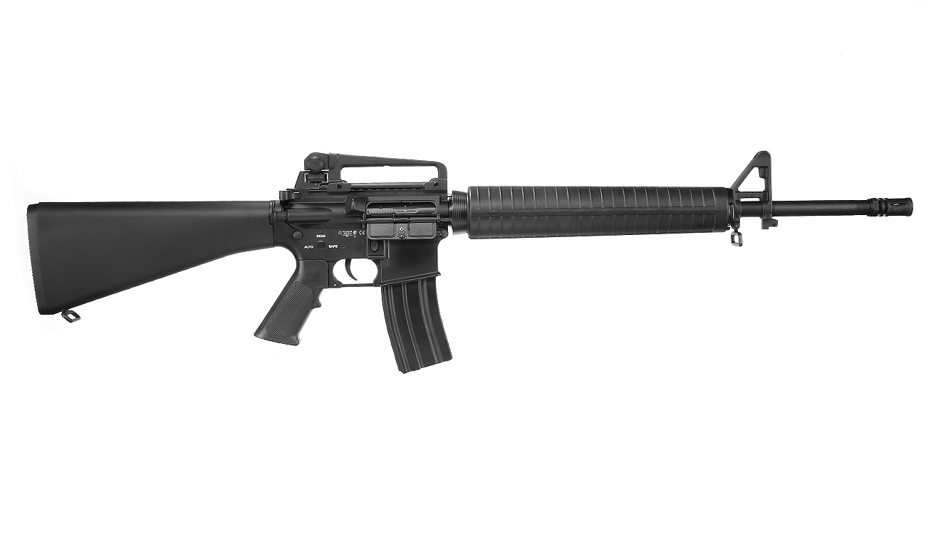 E&C M16A3 Rifle Vollmetall QD-1.5 Gearbox S-AEG 6mm BB schwarz Bild 2