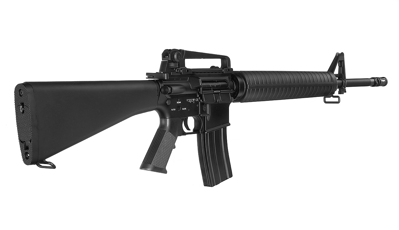 E&C M16A3 Rifle Vollmetall QD-1.5 Gearbox S-AEG 6mm BB schwarz Bild 3