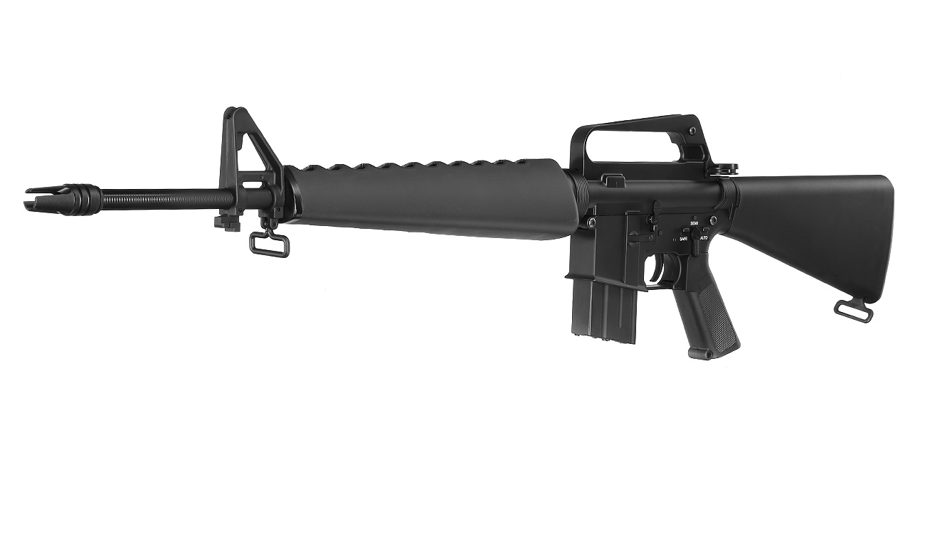 E&C M16VN Rifle Vollmetall QD-1.5 Gearbox S-AEG 6mm BB schwarz