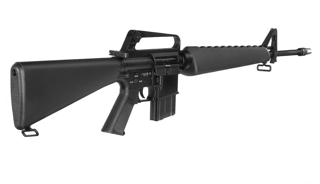 E&C M16VN Rifle Vollmetall QD-1.5 Gearbox S-AEG 6mm BB schwarz Bild 3