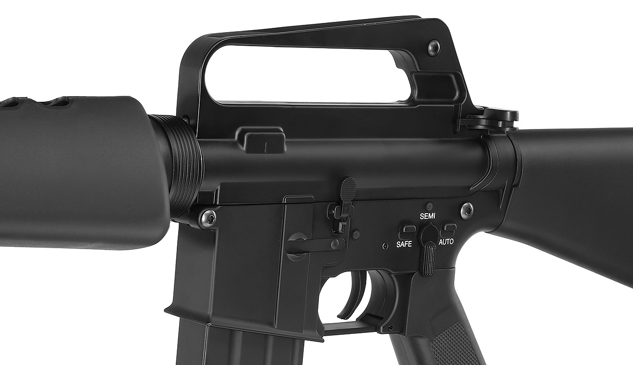 E&C M16VN Rifle Vollmetall QD-1.5 Gearbox S-AEG 6mm BB schwarz Bild 6
