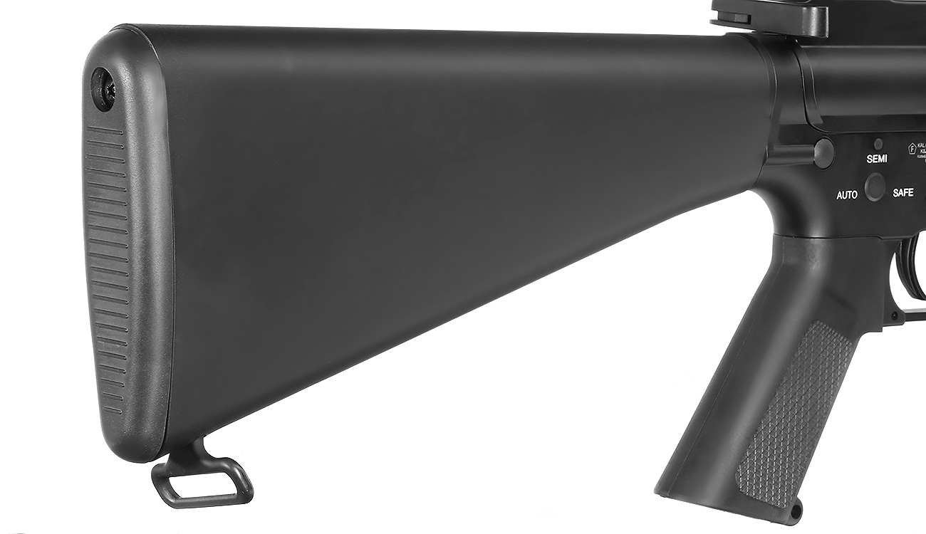 E&C M16VN Rifle Vollmetall QD-1.5 Gearbox S-AEG 6mm BB schwarz Bild 8