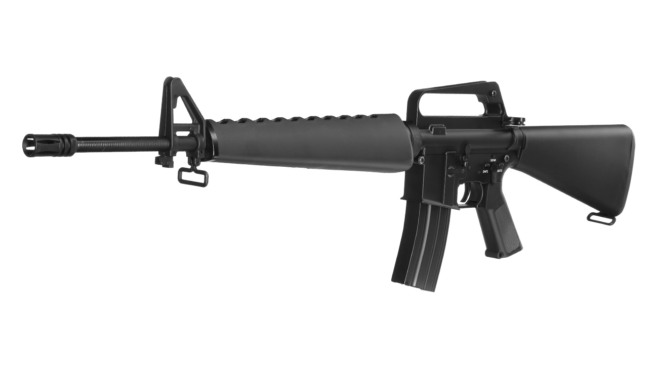 E&C M16A1 Rifle Vollmetall QD-1.5 Gearbox S-AEG 6mm BB schwarz