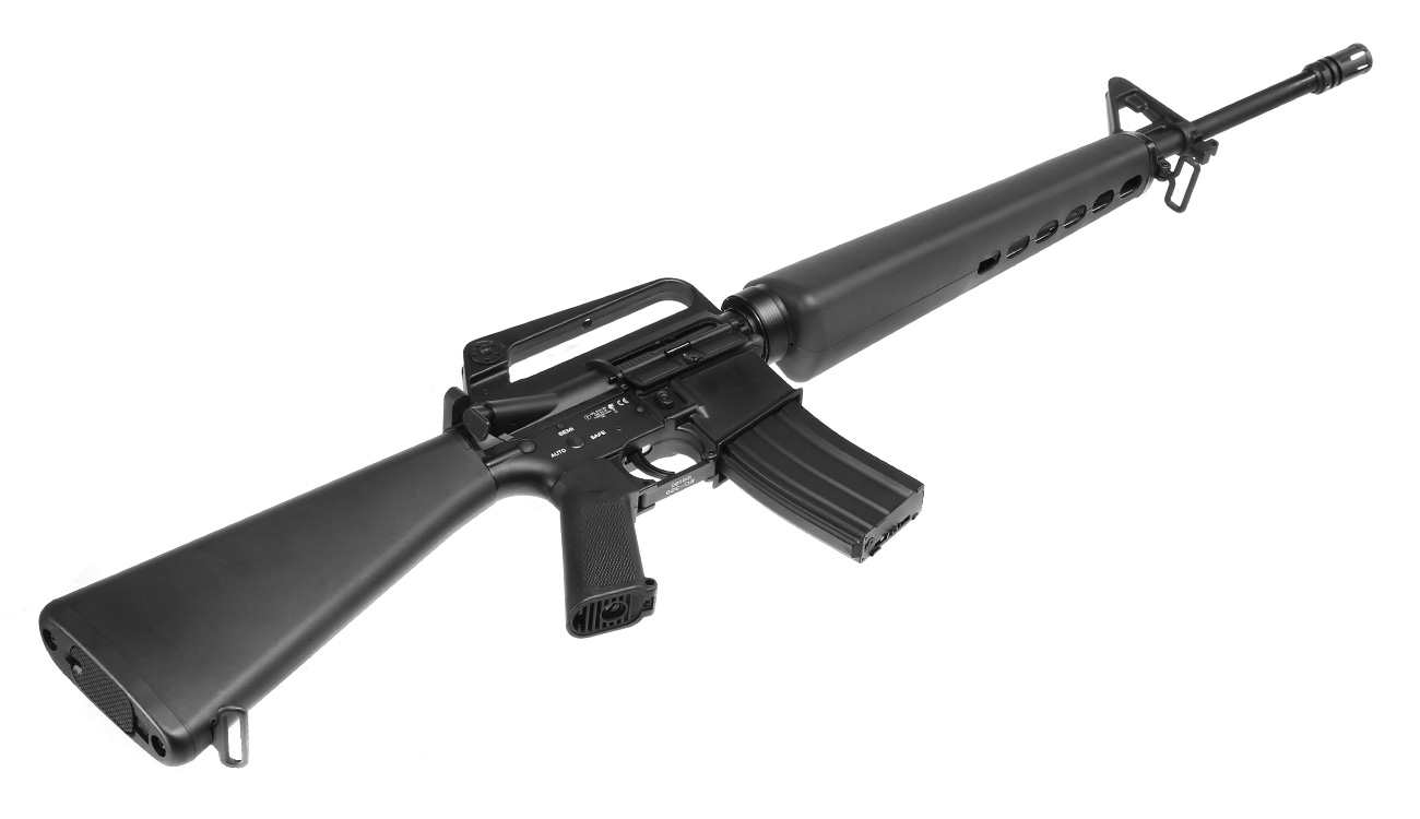 E&C M16A1 Rifle Vollmetall QD-1.5 Gearbox S-AEG 6mm BB schwarz Bild 4