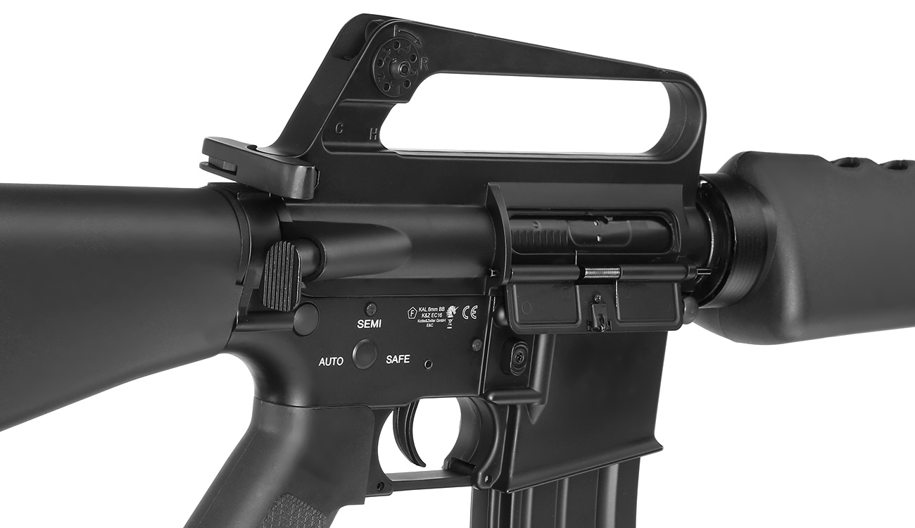 E&C M16A1 Rifle Vollmetall QD-1.5 Gearbox S-AEG 6mm BB schwarz Bild 7