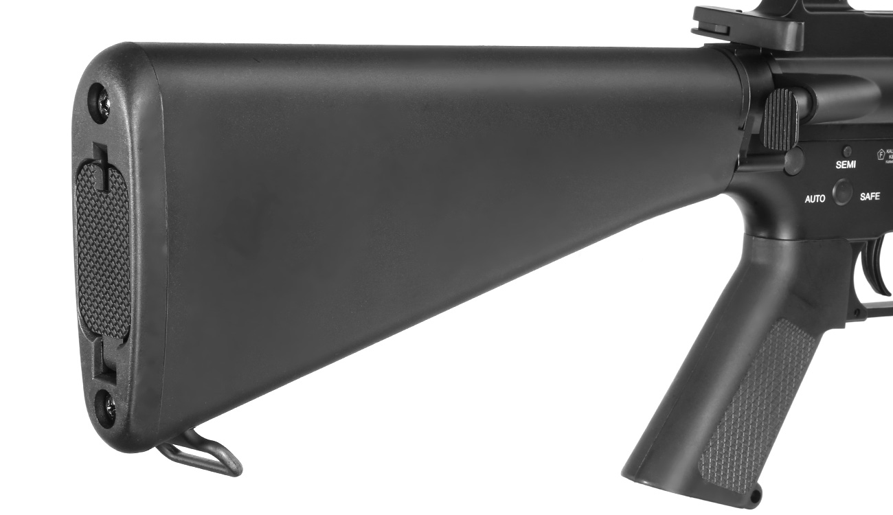 E&C M16A1 Rifle Vollmetall QD-1.5 Gearbox S-AEG 6mm BB schwarz Bild 8