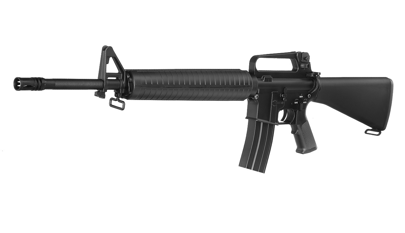 E&C M16A2 Rifle Vollmetall QD-1.5 Gearbox S-AEG 6mm BB schwarz