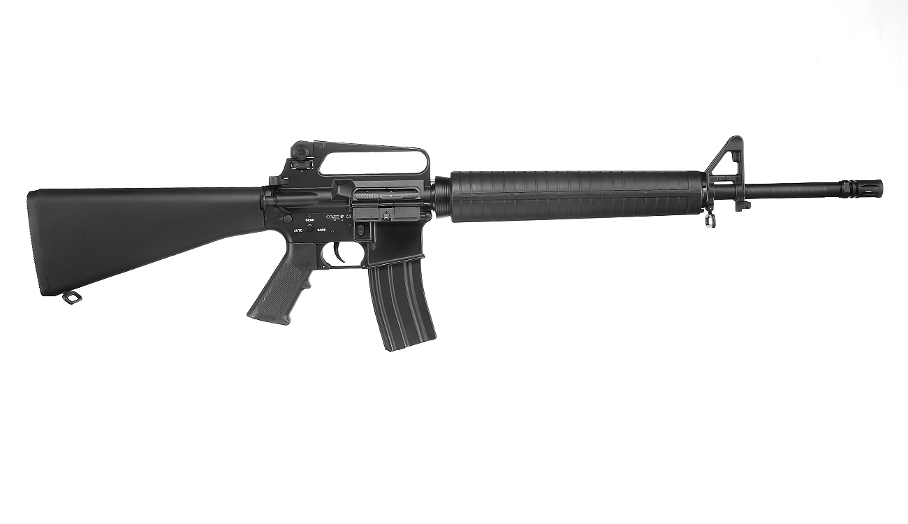 E&C M16A2 Rifle Vollmetall QD-1.5 Gearbox S-AEG 6mm BB schwarz Bild 2