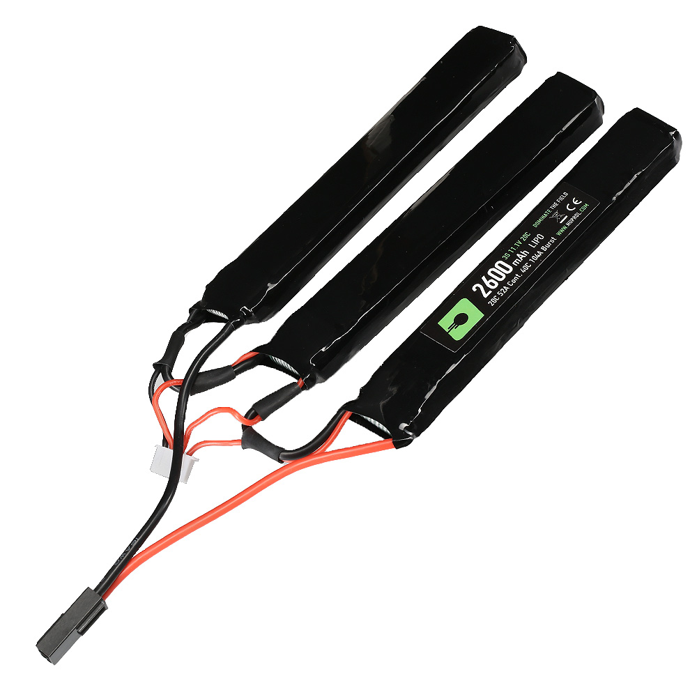 Nuprol Power Series LiPo Akku 11,1V 2600mAh 20C / 40C Small Tri-Panel Type m. Mini-Tam Anschluss